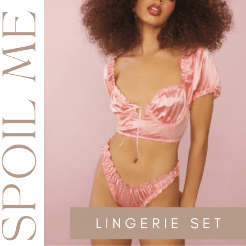 Spoil Me: Satin Lingerie Set