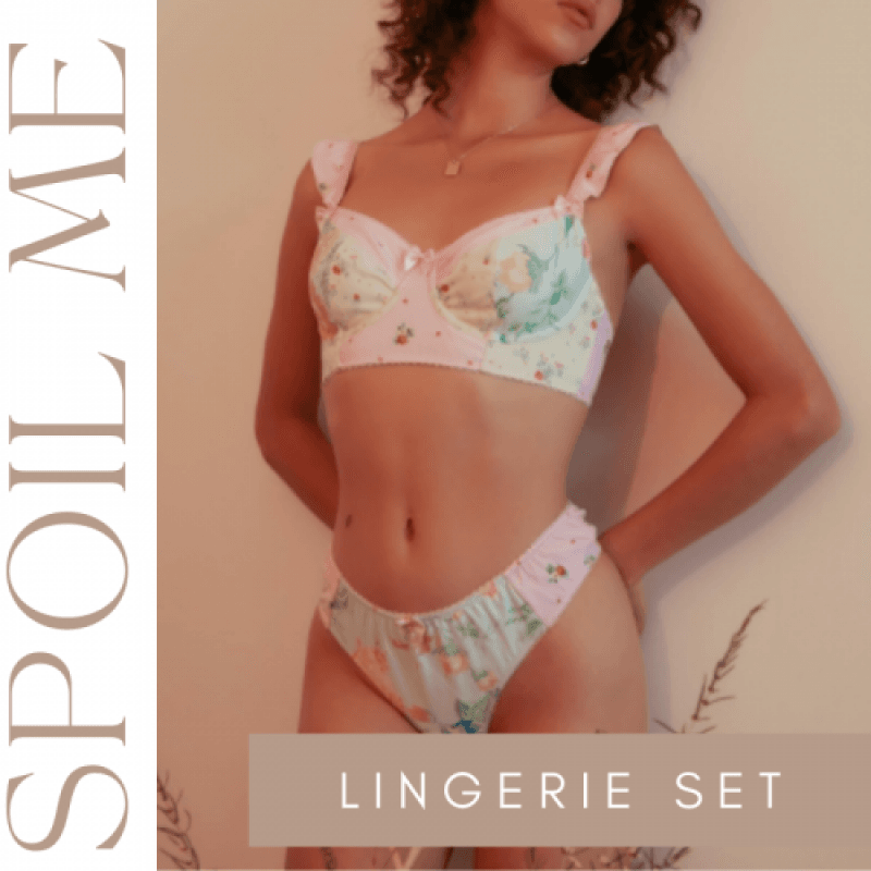 Spoil Me: Floral Lingerie Set