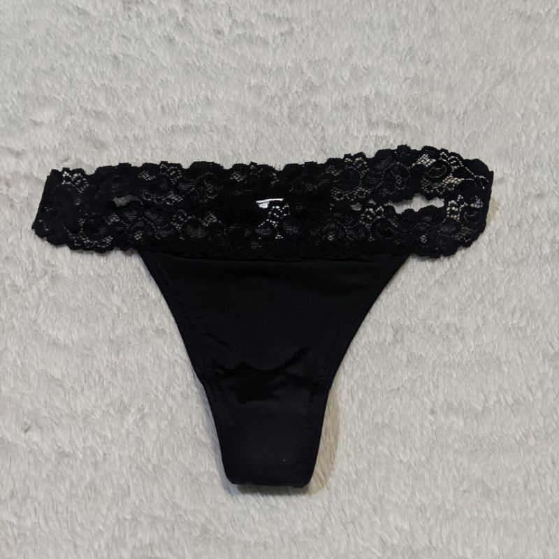 Black Lace Thong