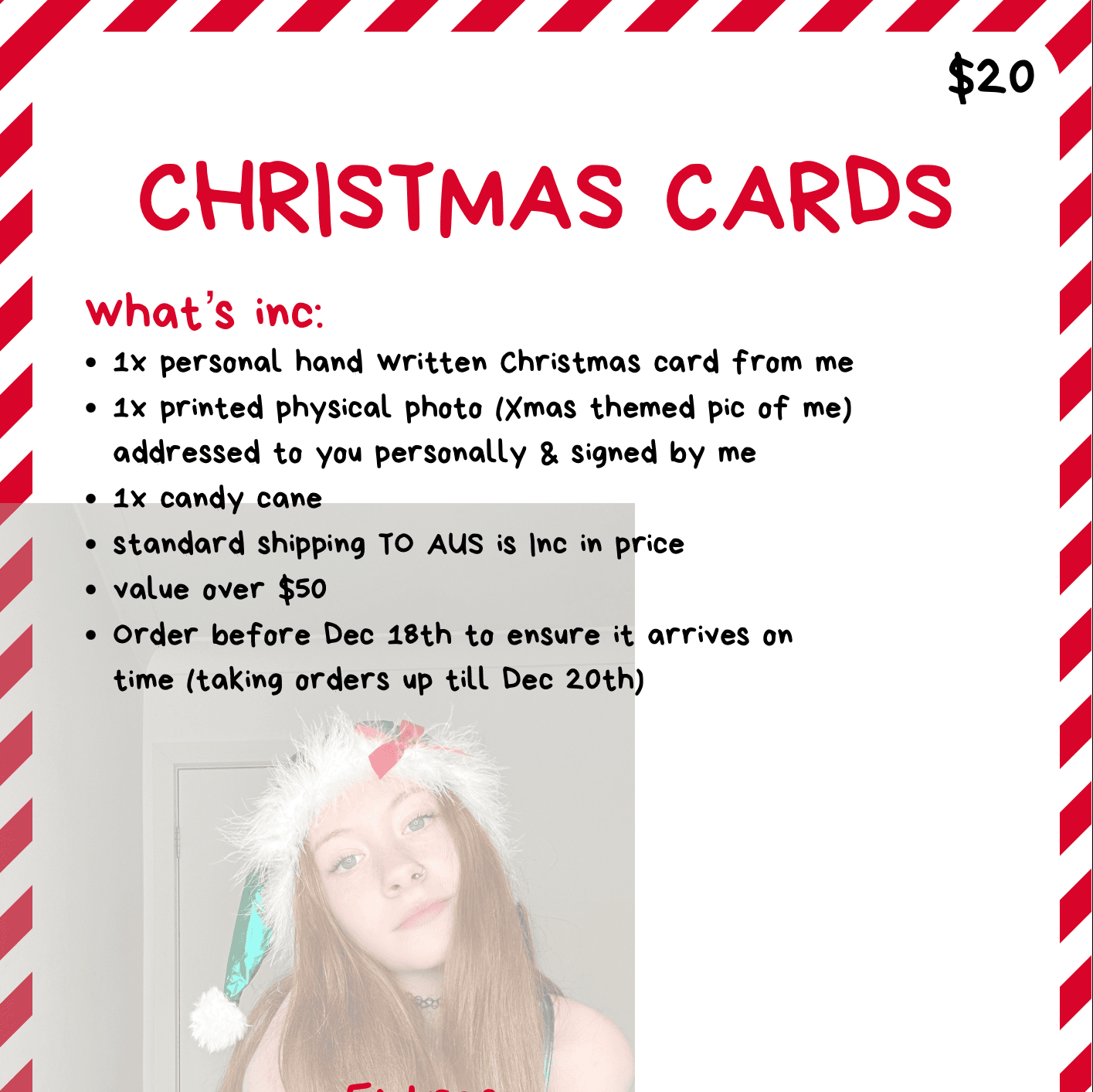 Christmas cards and signed pics!