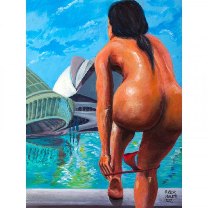 Nude bathing in the City of Arts