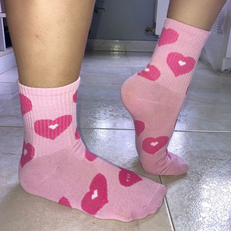 HEARTS PINK SOCKS