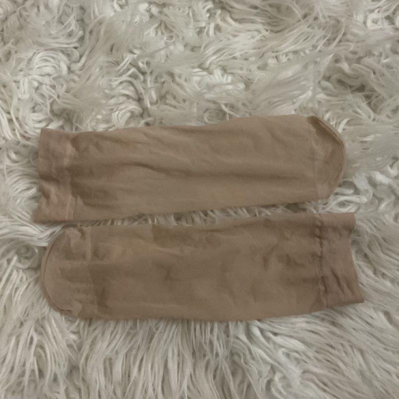 Worn Tan Nylon Socks