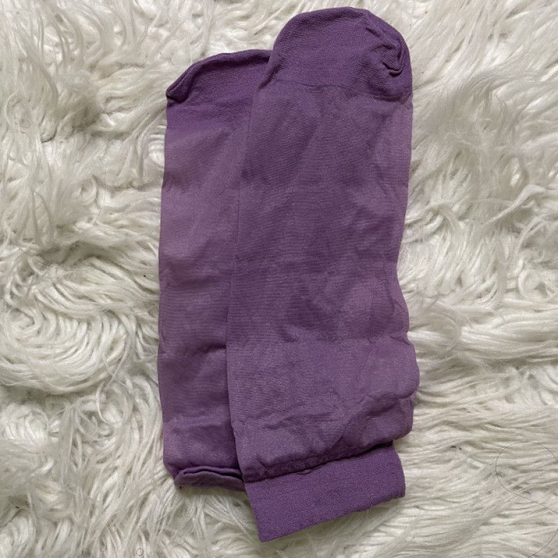 Worn Purple Nylon Socks