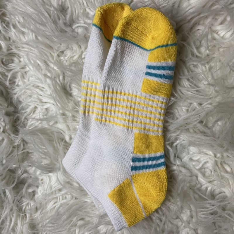 Yellow White Socks