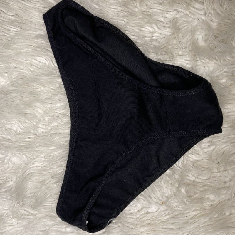 Black Bikini Cotton Panty