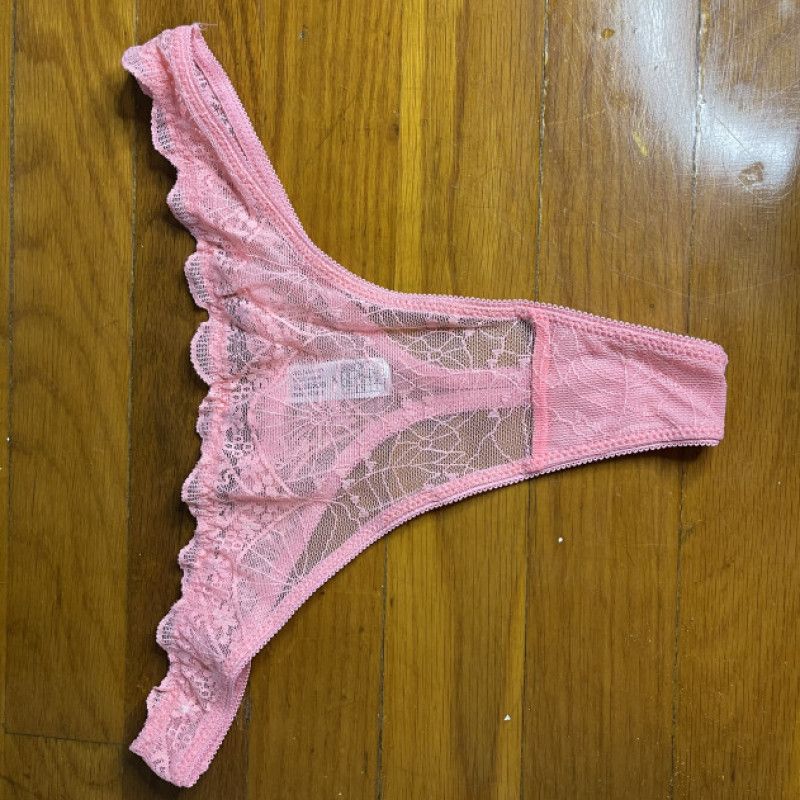 Pink Lace Thong