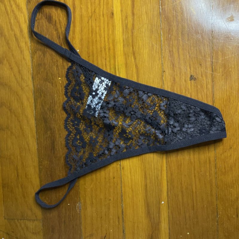 Black Lace Thong