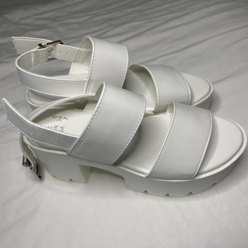 White Platform Sandals