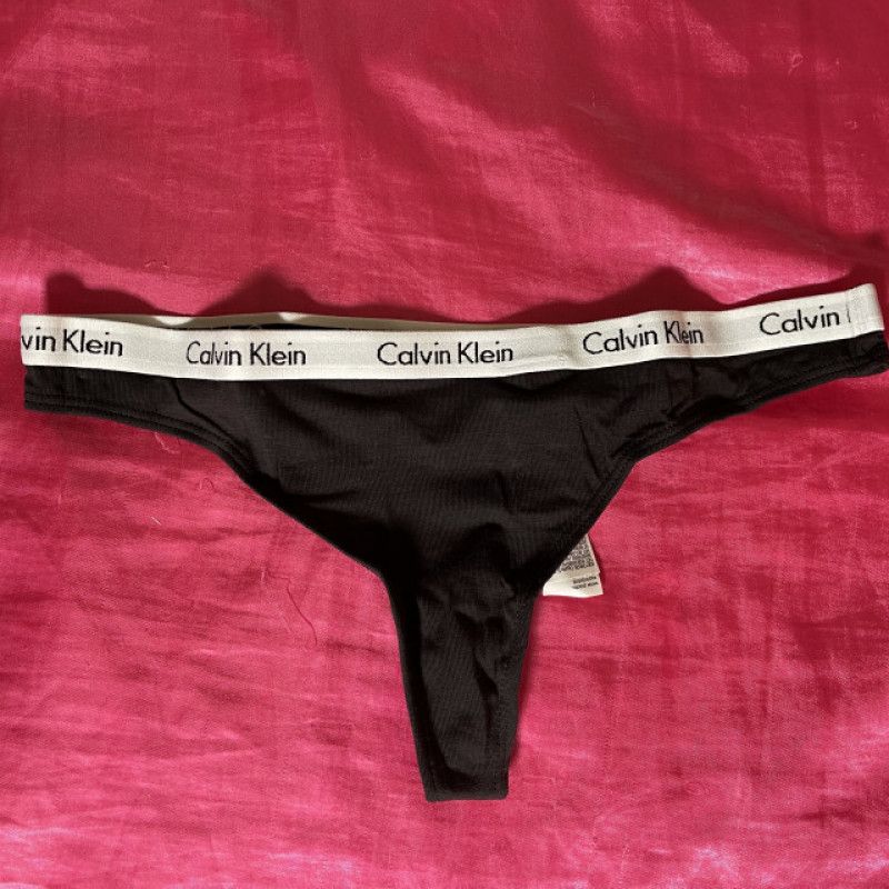 Black Calvin Klein Thong