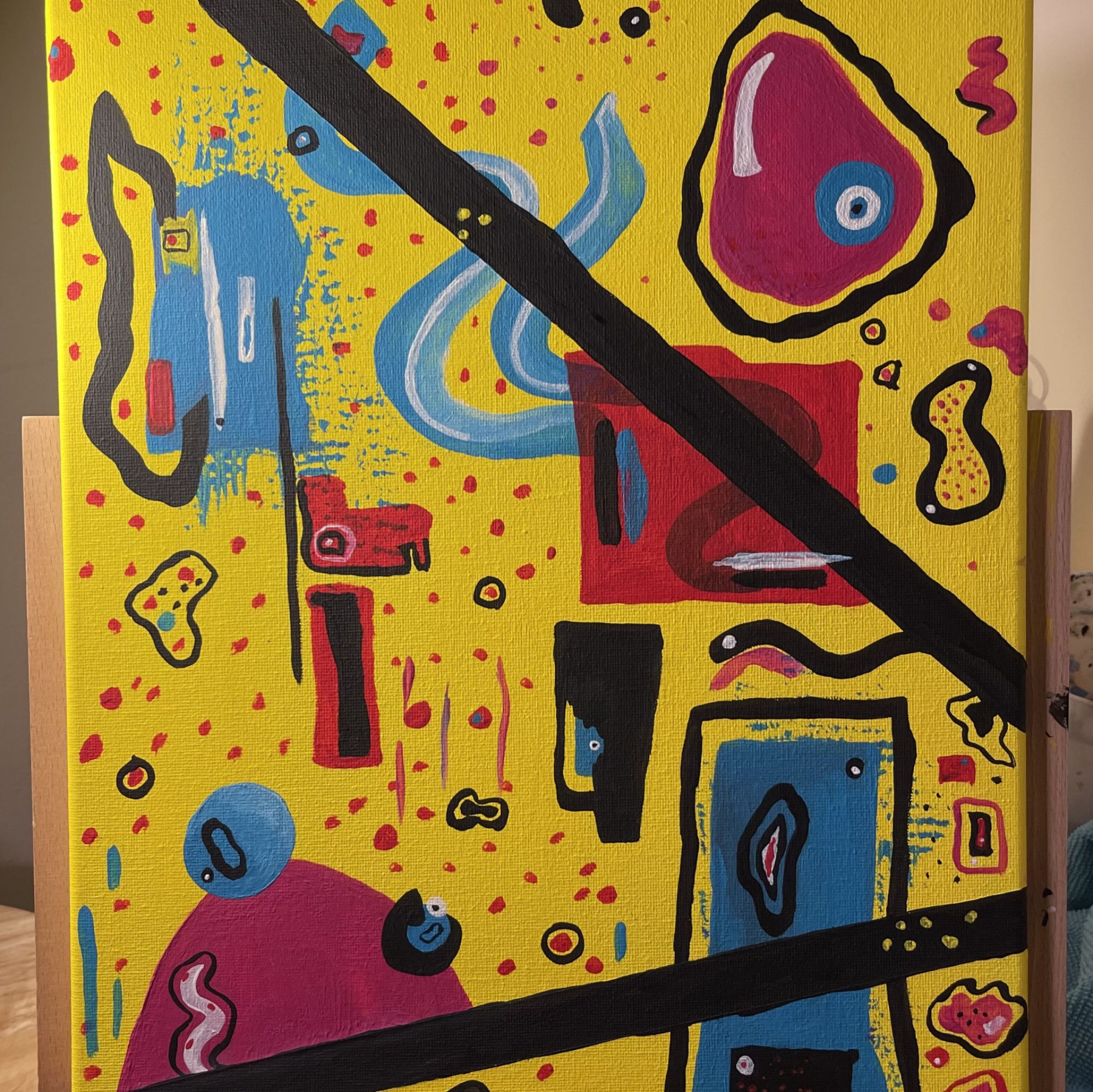 90s Vibe Acrylic 16x20 Painting