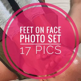 Feet on Face Photo Set