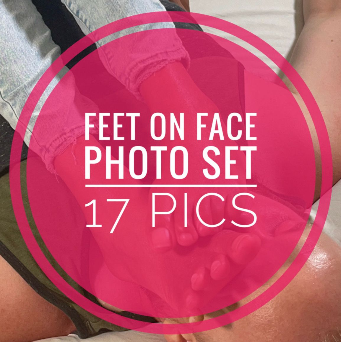 Feet on Face Photo Set