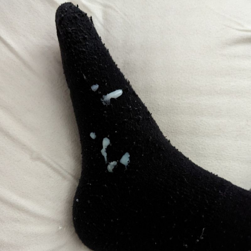 Socks  Cum Covered Socks With x10 Cum Shots!