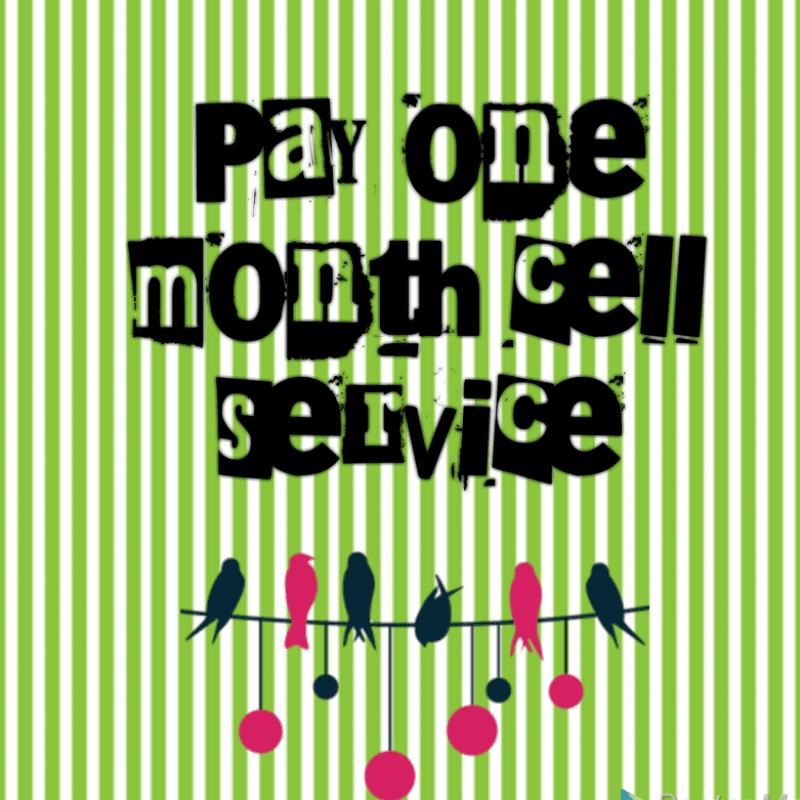 Pay one month cell phone