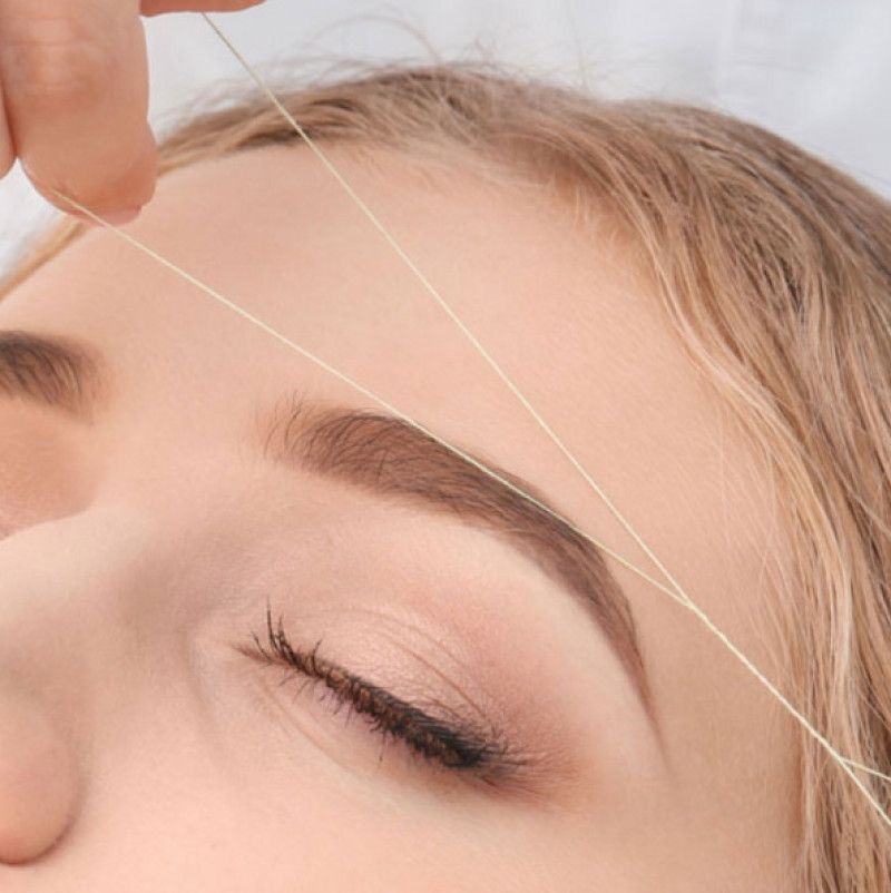 Spoil me: eyebrow threading