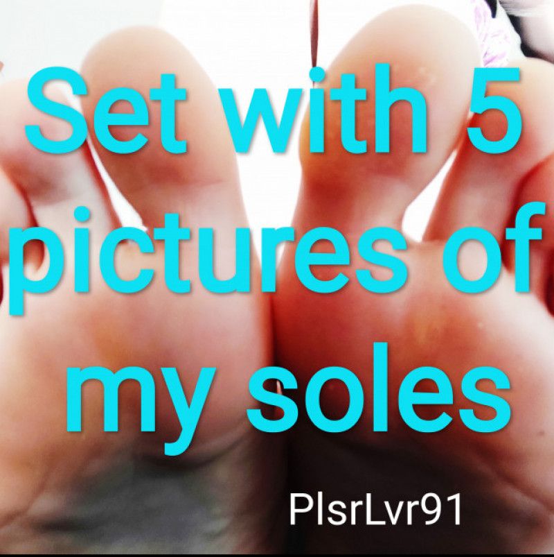 5 pics of my foot soles