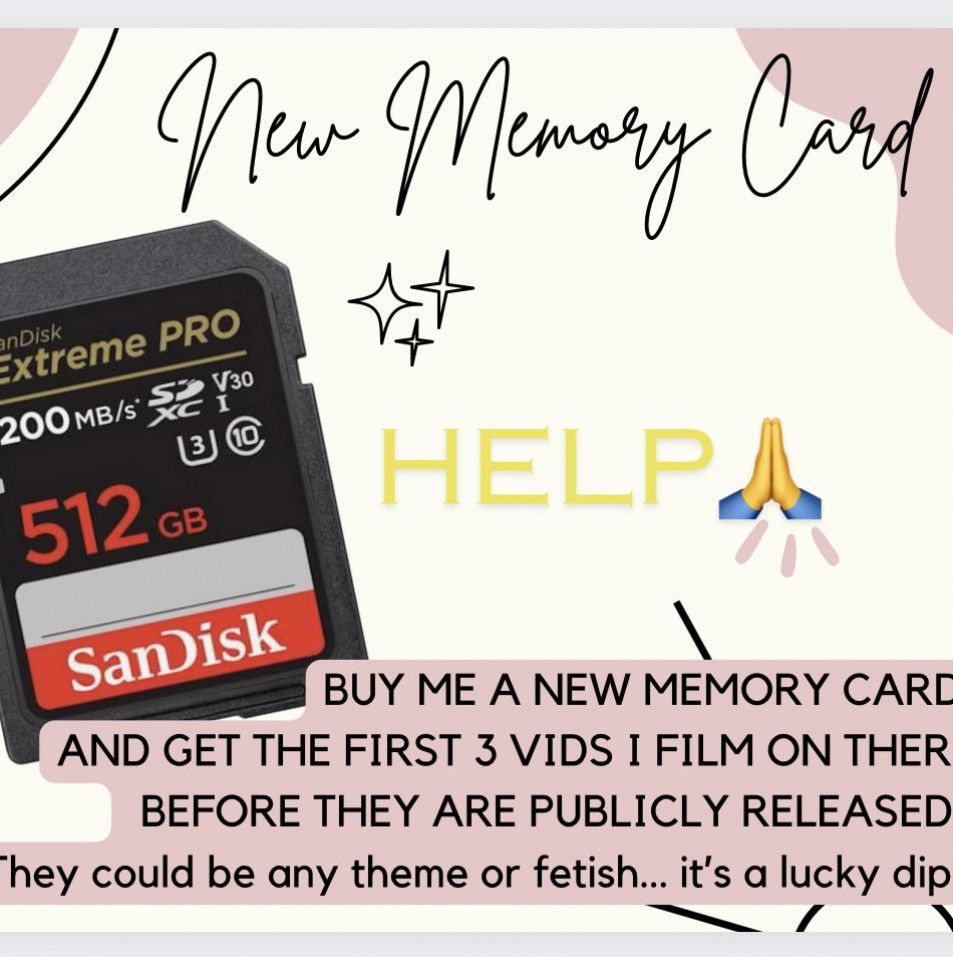 Buy me a new memory card