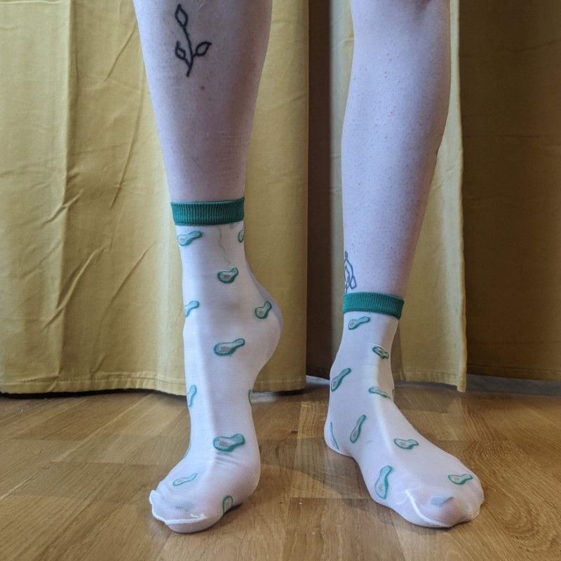 Used Sheer Avocado Socks