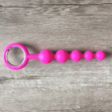 Hot Pink Anal Beads