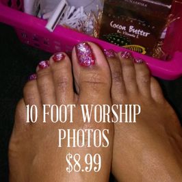 Foot worship photo set