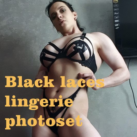 Black laces lingerie