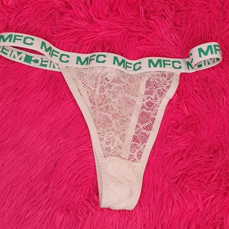 White MFC thong