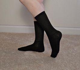 Long Black Socks