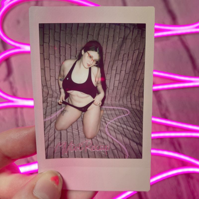 MVivi Recap Pulling On Swimsuit Polaroid