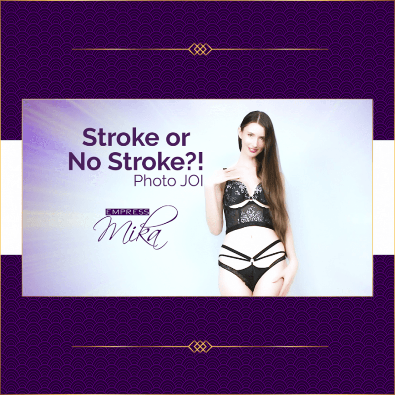 Stroke or No Stroke Photo JOI