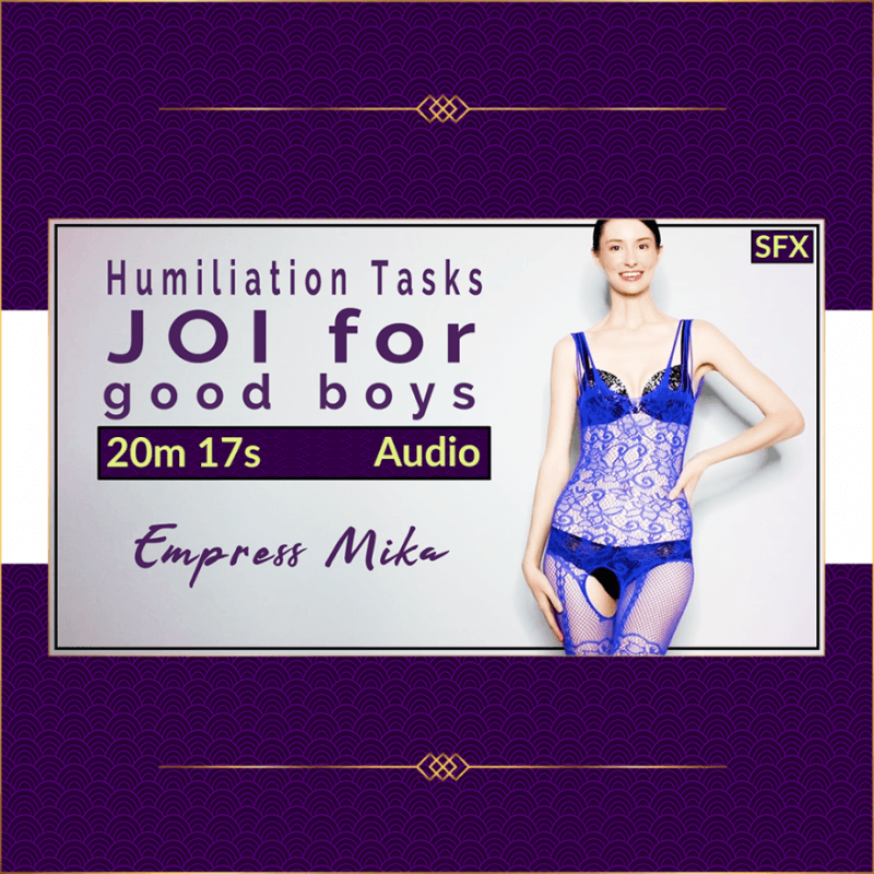 Humiliation Tasks JOI for Good Boy Audio