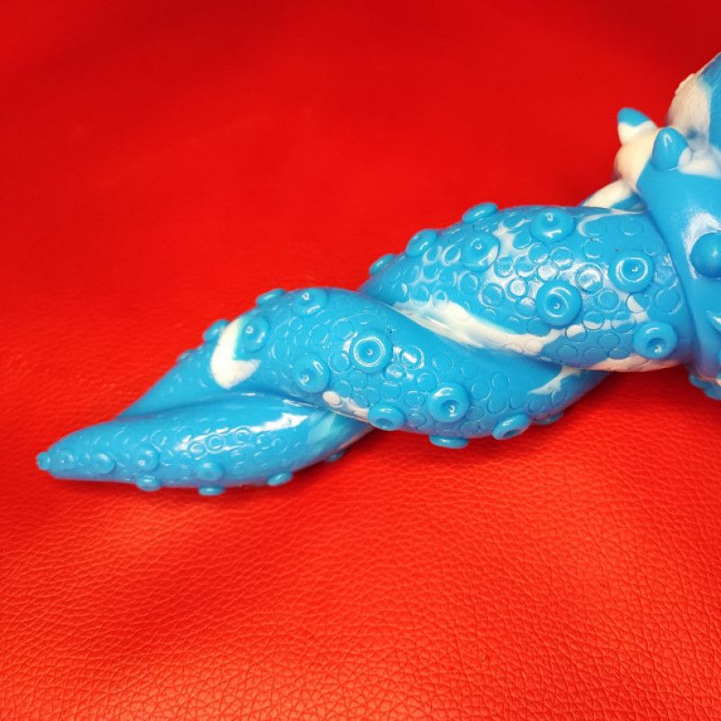 Beautiful blue tentacle dildo