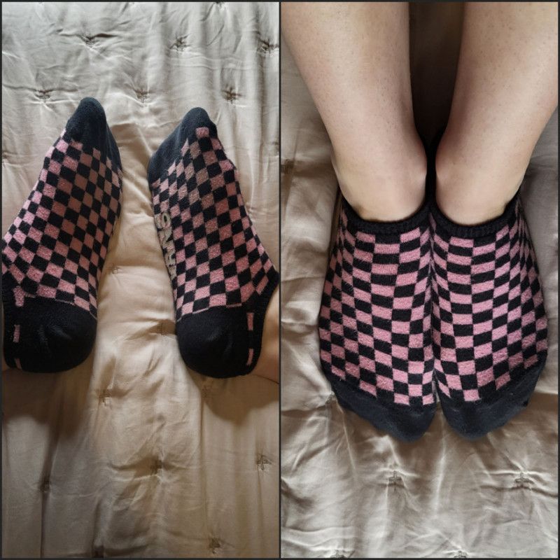 Damaged Vans Checkered Socks