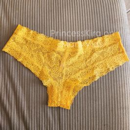 Yellow Lace Cheeky Panties