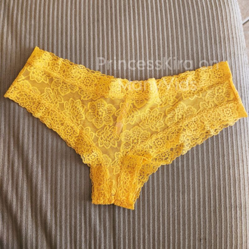 Yellow Lace Cheeky Panties