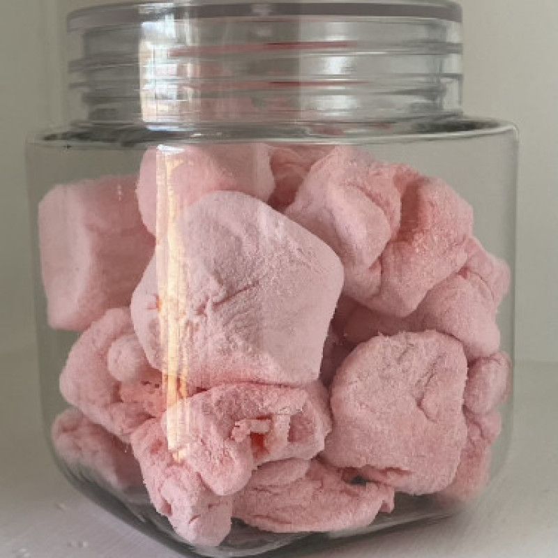 Feet Squished Strawberry Marshmallows