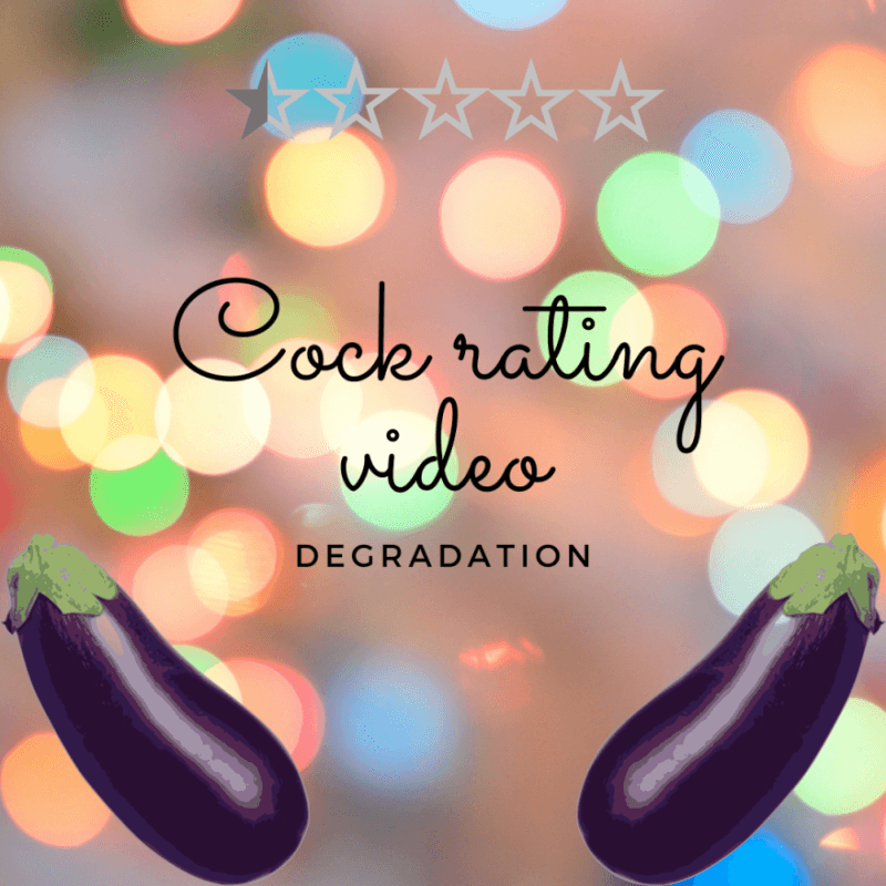 Cock rating video: degradation