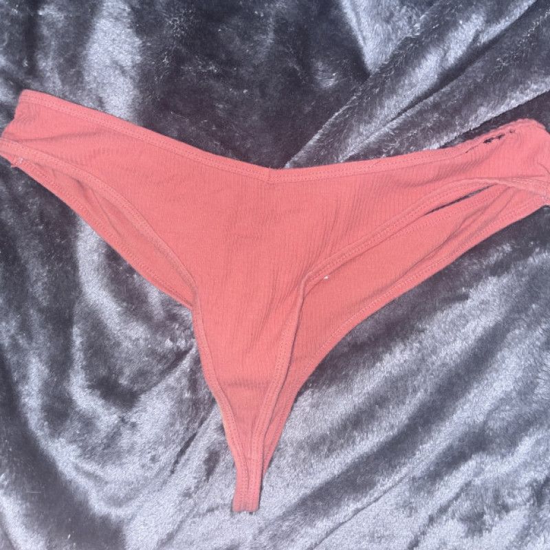 Burnt orange thong