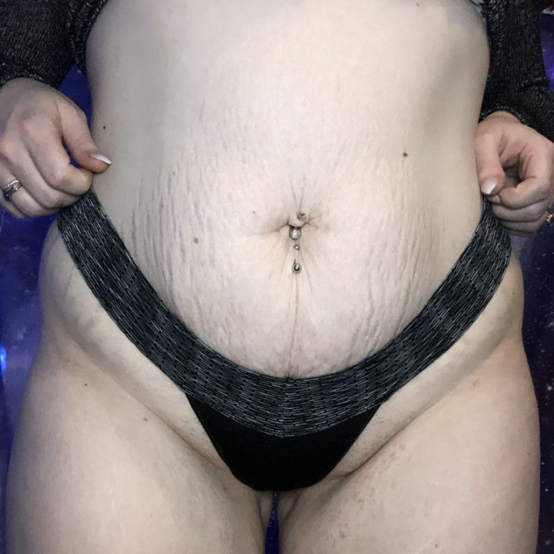 Comfy Cotton Black Thong