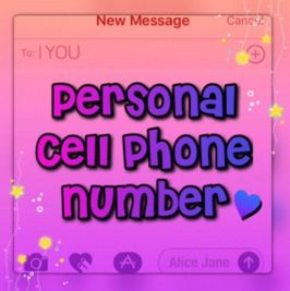 Get My Personal Number!