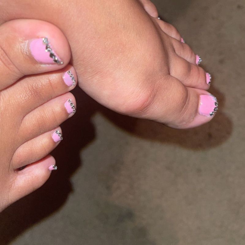 close up of my luxury pedicure