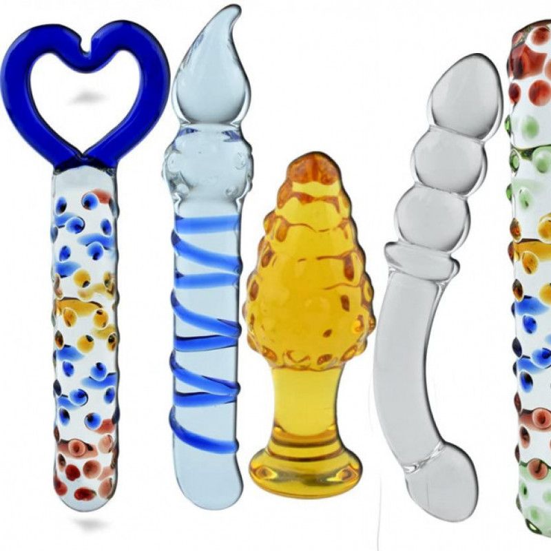 7 piece Glass Dildos