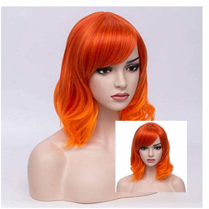 Short Orange Wig