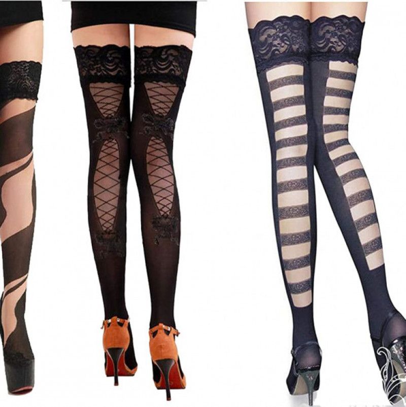 3 pairs of Thigh High Stockings