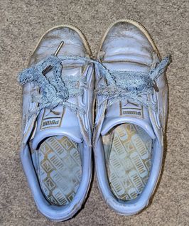 Extremely well worn puma shoes