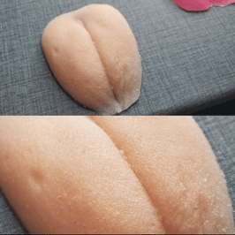 Realistic silicone pussy lip replica