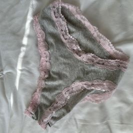 Grey and pink panties