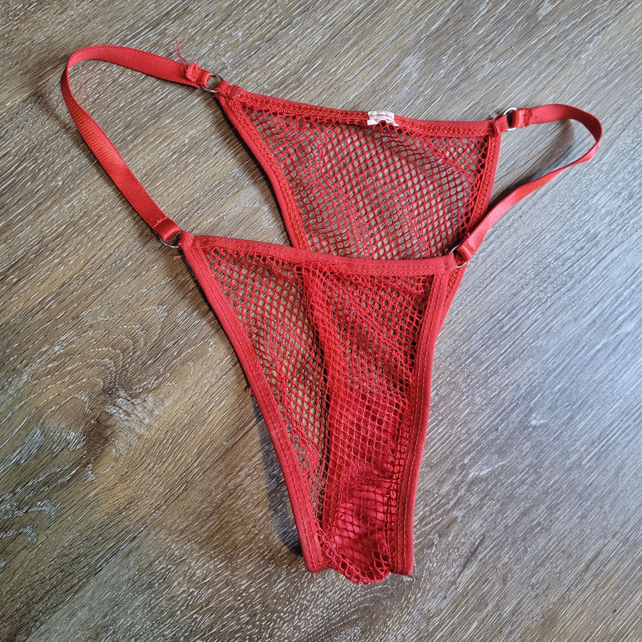 Red Mesh Panties