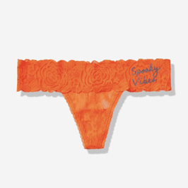 Raquels Orange Halloween Thong