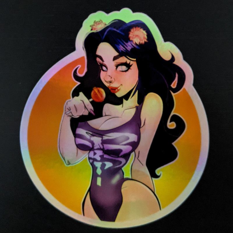 Holographic Raven Sticker